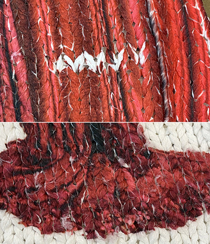 COMME des GARCONS HOMME PLUS ポロシャツ トロンプルイユ 転写ローゲージ ポリニット 24SS PM-N003 メンズ SIZE XL コムデギャルソンオムプリュス