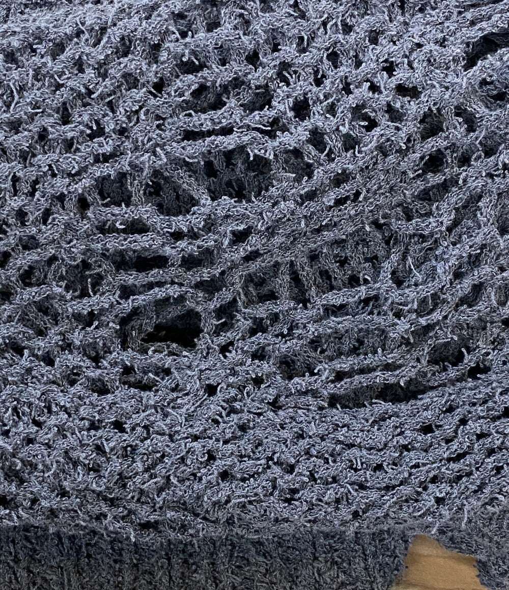 YOHJI YAMAMOTO POUR HOMME ニット DAMAGE PROCESSED GARTER ROUND NECK メンズ SIZE 3 ヨウジヤマモトプールオム