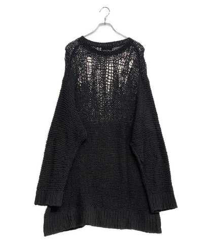 YOHJI YAMAMOTO POUR HOMME ニット DAMAGE PROCESSED GARTER ROUND NECK メンズ SIZE 3 ヨウジヤマモトプールオム
