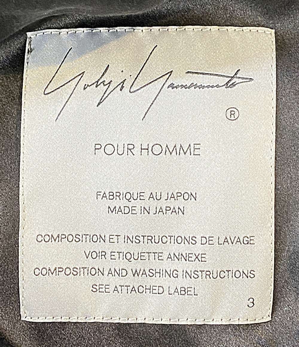 YOHJI YAMAMOTO POUR HOMME 長袖シルクドレスシャツ 花図鑑 22SS HG-D03-410 メンズ SIZE 3 ヨウジヤマモトプールオム