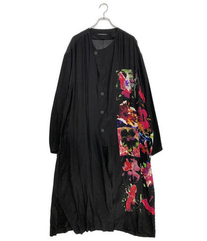 YOHJI YAMAMOTO POUR HOMME 長袖シルクドレスシャツ 花図鑑 22SS HG-D03-410 メンズ SIZE 3 ヨウジヤマモトプールオム