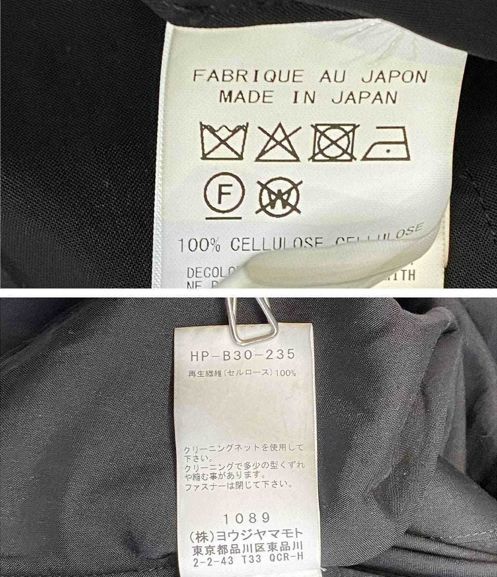 YOHJI YAMAMOTO POUR HOMME 長袖シャツ Cellulose Lawn Zip Button Blouse メンズ SIZE 4 ヨウジヤマモトプールオム