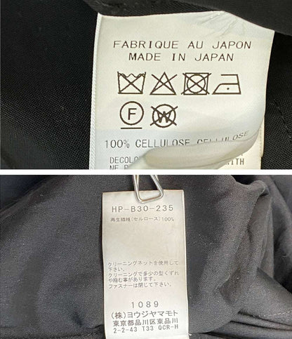 YOHJI YAMAMOTO POUR HOMME 長袖シャツ Cellulose Lawn Zip Button Blouse メンズ SIZE 4 ヨウジヤマモトプールオム