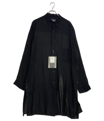 YOHJI YAMAMOTO POUR HOMME 長袖シャツ Cellulose Lawn Zip Button Blouse メンズ SIZE 4 ヨウジヤマモトプールオム