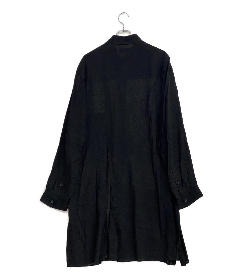 YOHJI YAMAMOTO POUR HOMME 長袖シャツ Cellulose Lawn Zip Button Blouse メンズ SIZE 4 ヨウジヤマモトプールオム