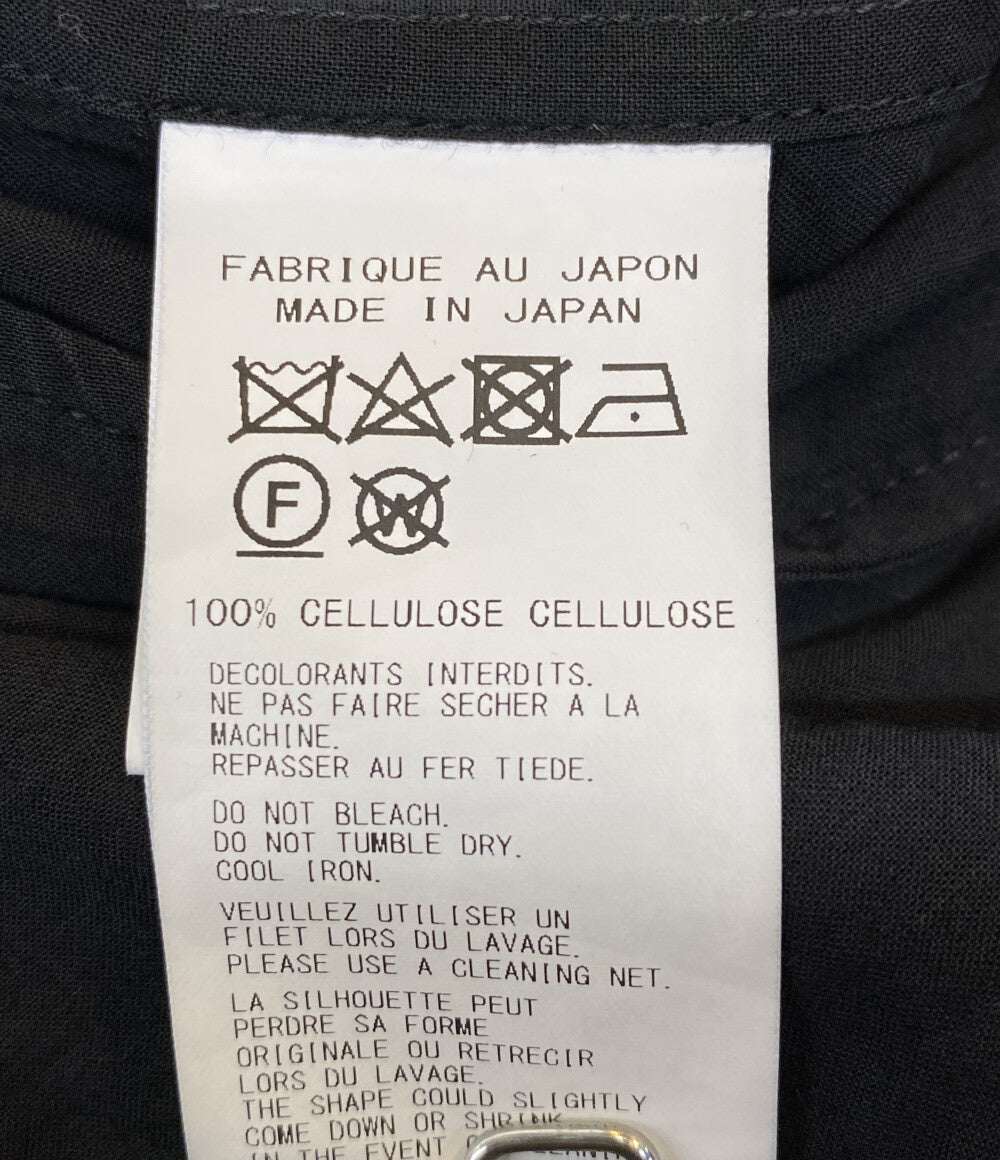 YOHJI YAMAMOTO POUR HOMME 長袖シャツ CELLULOSE LOAN F TUCKED BLOUSE 24AW H0-B33-204 メンズ SIZE 3 ヨウジヤマモトプールオム