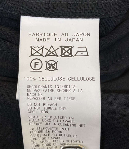 YOHJI YAMAMOTO POUR HOMME 長袖シャツ CELLULOSE LOAN F TUCKED BLOUSE 24AW H0-B33-204 メンズ SIZE 3 ヨウジヤマモトプールオム