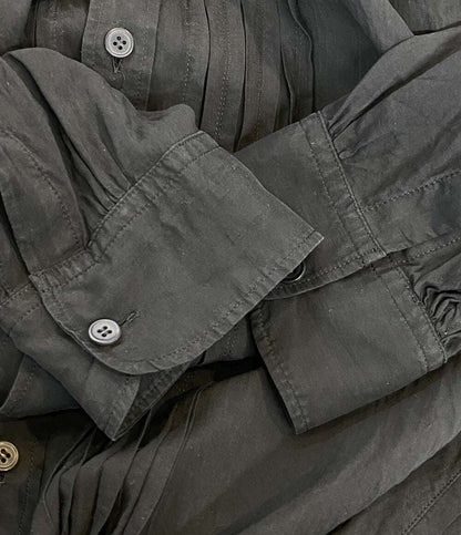 YOHJI YAMAMOTO POUR HOMME 長袖シャツ CELLULOSE LOAN F TUCKED BLOUSE 24AW H0-B33-204 メンズ SIZE 3 ヨウジヤマモトプールオム