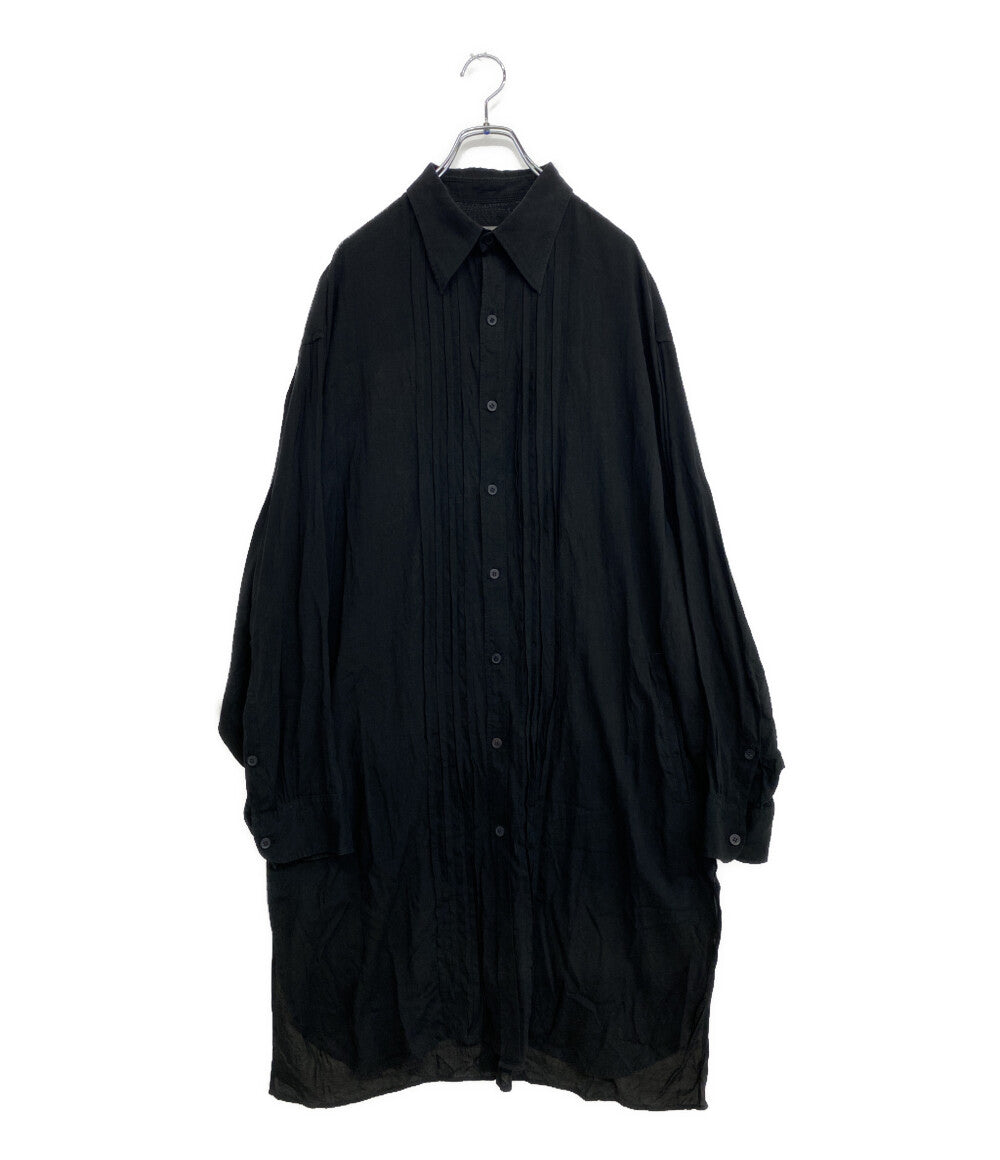 YOHJI YAMAMOTO POUR HOMME 長袖シャツ CELLULOSE LOAN F TUCKED BLOUSE 24AW H0-B33-204 メンズ SIZE 3 ヨウジヤマモトプールオム