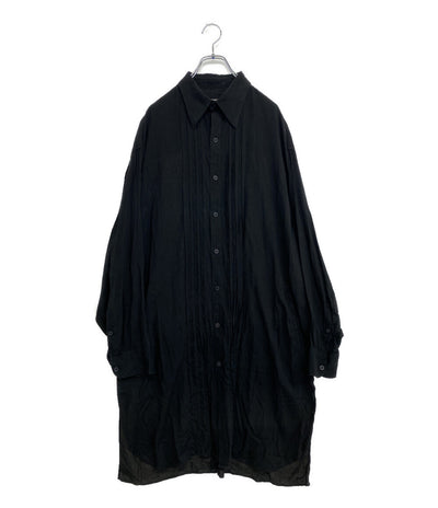 YOHJI YAMAMOTO POUR HOMME 長袖シャツ CELLULOSE LOAN F TUCKED BLOUSE 24AW H0-B33-204 メンズ SIZE 3 ヨウジヤマモトプールオム