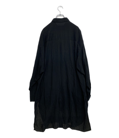 YOHJI YAMAMOTO POUR HOMME 長袖シャツ CELLULOSE LOAN F TUCKED BLOUSE 24AW H0-B33-204 メンズ SIZE 3 ヨウジヤマモトプールオム
