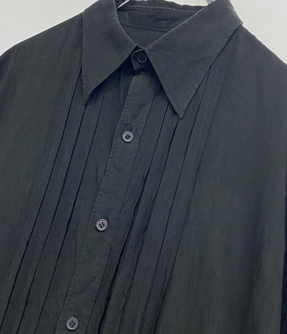 YOHJI YAMAMOTO POUR HOMME 長袖シャツ CELLULOSE LOAN F TUCKED BLOUSE 24AW H0-B33-204 メンズ SIZE 3 ヨウジヤマモトプールオム