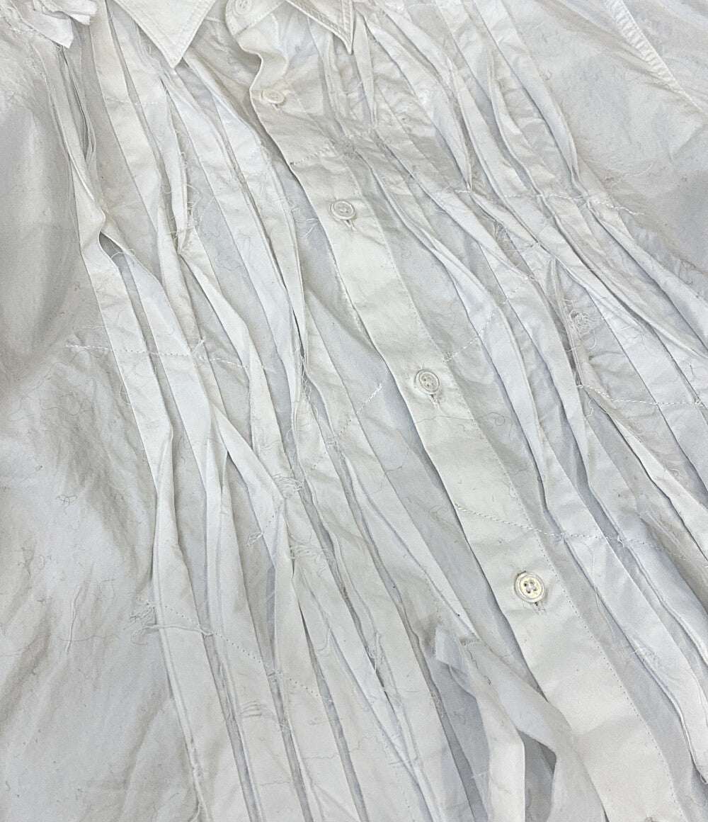 YOHJI YAMAMOTO POUR HOMME 長袖シャツ BROAD CHAIN STITCH BLOUSE WITH CLOTH 24AW HO-B68-514 メンズ SIZE 2 ヨウジヤマモトプールオム