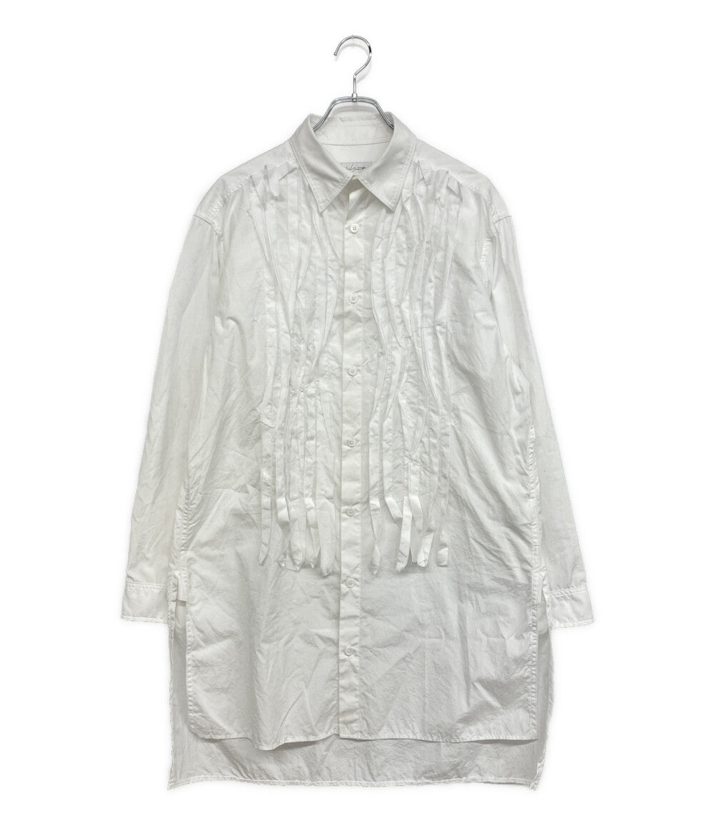YOHJI YAMAMOTO POUR HOMME 長袖シャツ BROAD CHAIN STITCH BLOUSE WITH CLOTH 24AW HO-B68-514 メンズ SIZE 2 ヨウジヤマモトプールオム