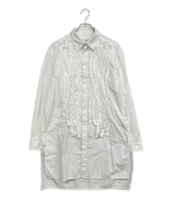 YOHJI YAMAMOTO POUR HOMME 長袖シャツ BROAD CHAIN STITCH BLOUSE