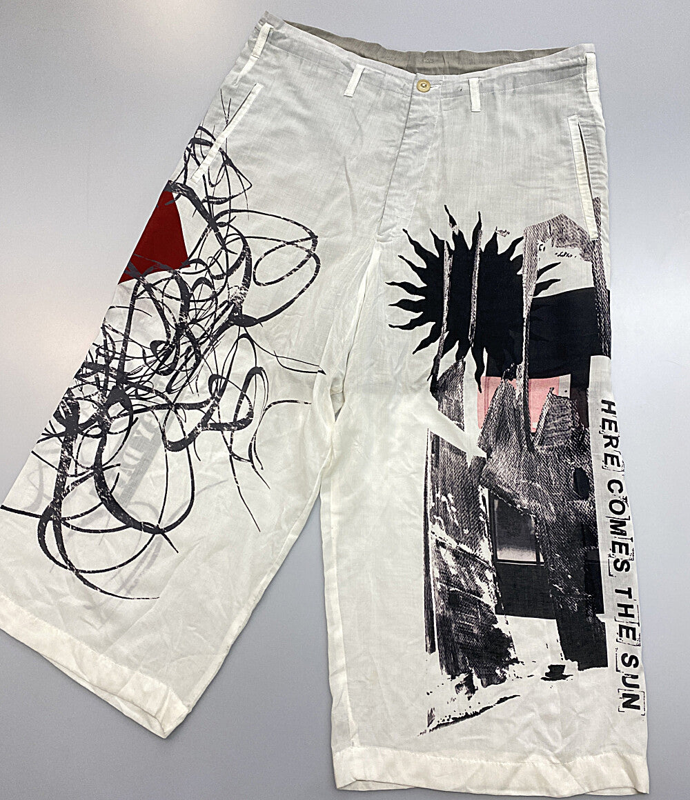 YOHJI YAMAMOTO POUR HOMME パンツ SUN MOTIF PRINT PANTS 25SS メンズ SIZE 2 ヨウジヤマモトプールオム