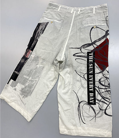 YOHJI YAMAMOTO POUR HOMME パンツ SUN MOTIF PRINT PANTS 25SS メンズ SIZE 2 ヨウジヤマモトプールオム