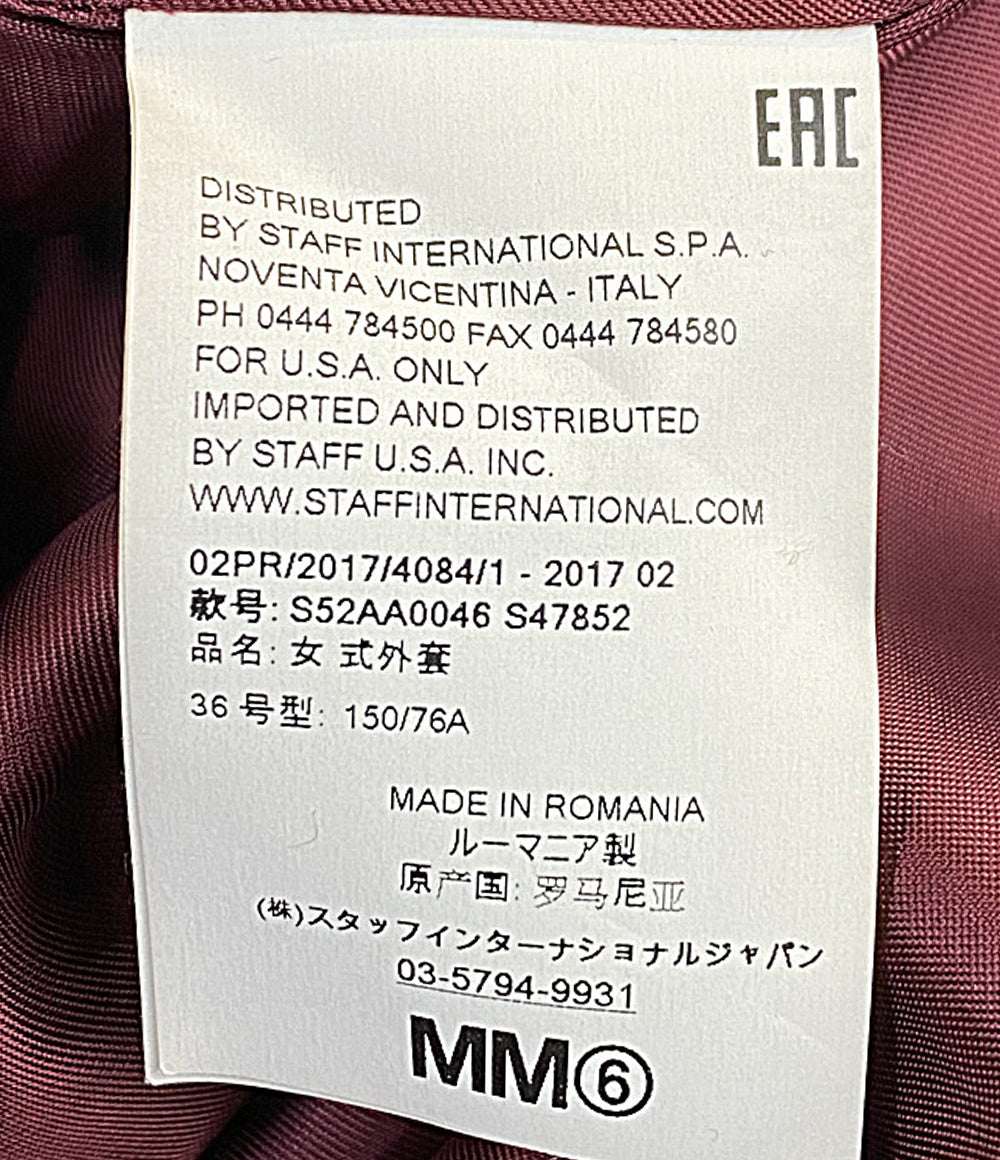 MM6 メルトンオーバーサイズコート 17AW S52AA0046 レディース SIZE 36 エムエムシックス