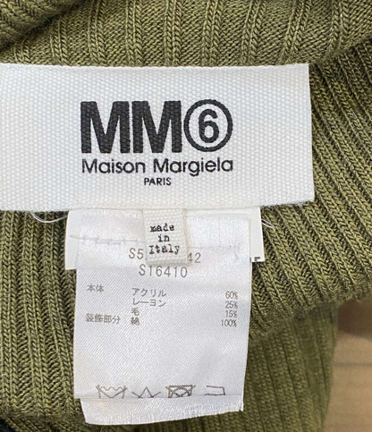 MM6 ハイネックリブニットワンピース レディース SIZE S エムエムシックス