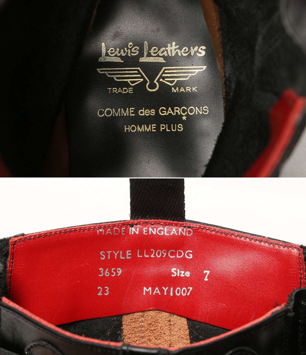 COMME des GARCONS HOMME PLUS ブーツ Lewis Leathers Atlantic boots メンズ SIZE 7 コムデギャルソンオムプリュス