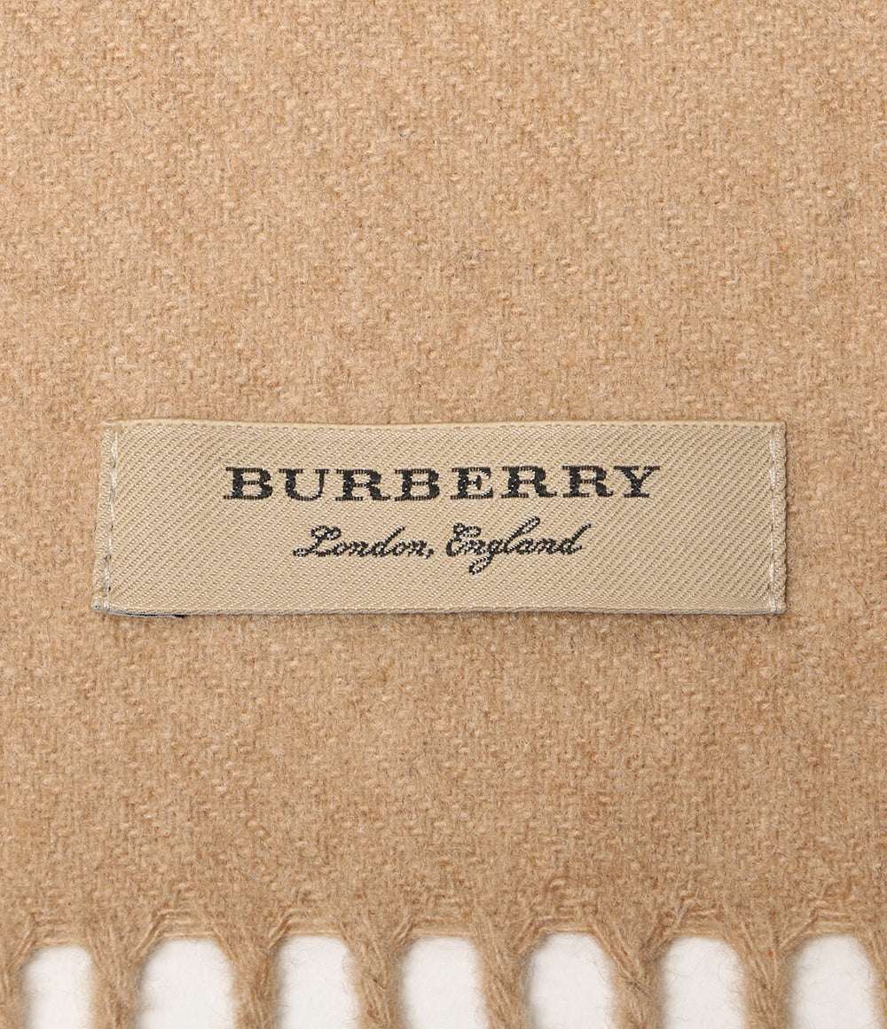 美品 BURBERRY ノバチェック カシミヤマフラー レディース バーバリー