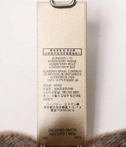 美品 BURBERRY ノバチェック カシミヤマフラー レディース バーバリー