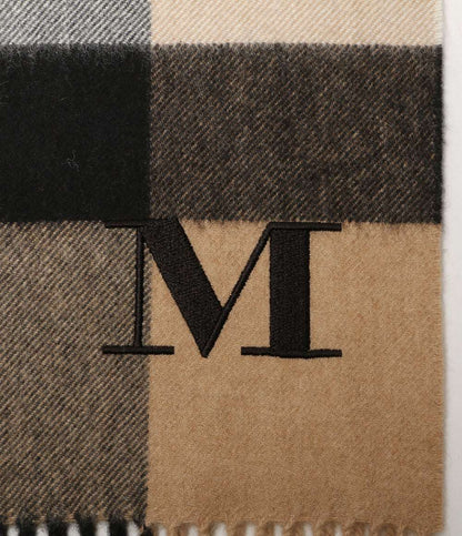 美品 BURBERRY ノバチェック カシミヤマフラー レディース バーバリー