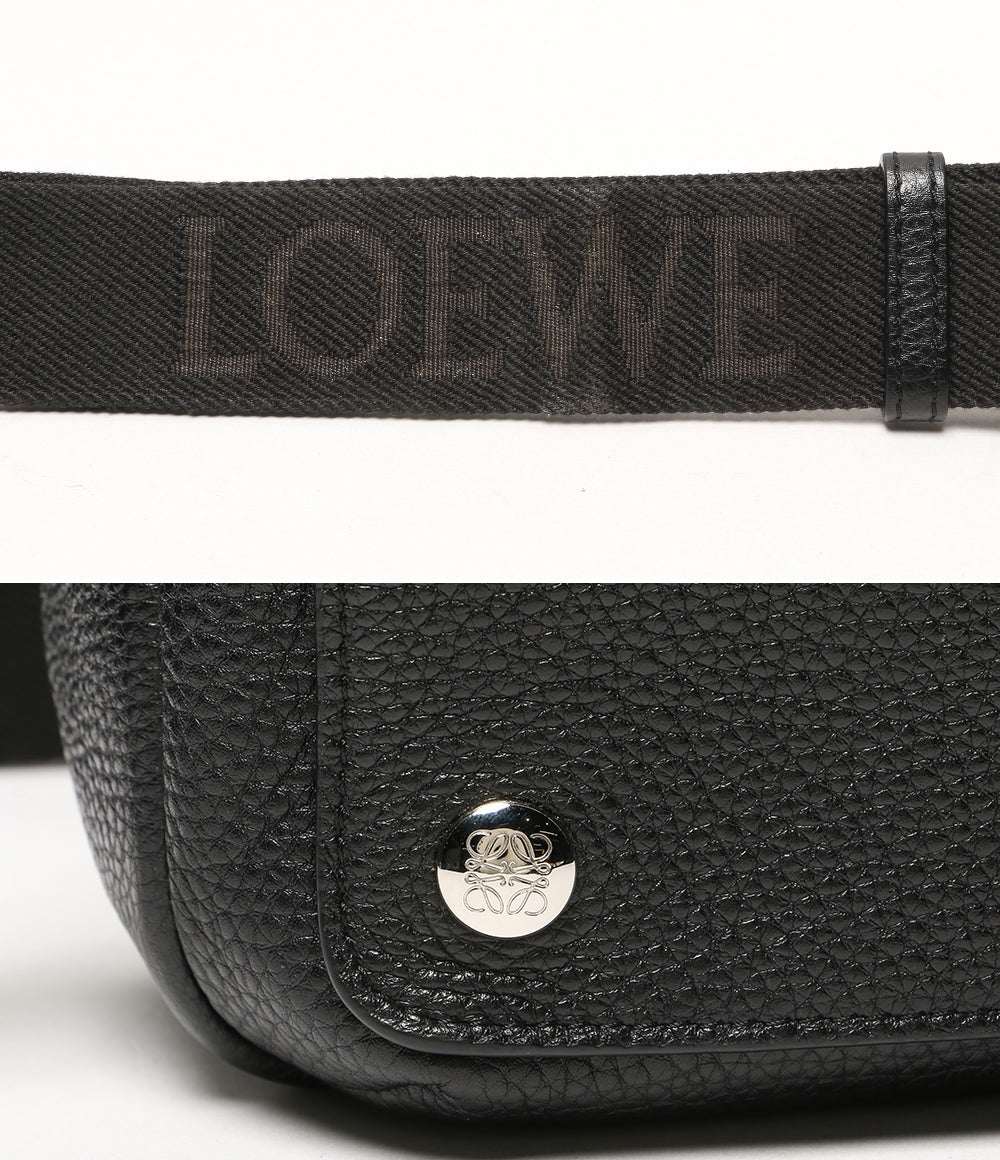 LOEWE メッセンジャーバッグ ペブル ブラック メンズ ロエベ