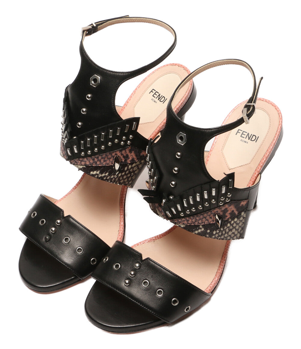 FENDI パイソン柄 スタッズ サンダル レディース SIZE 40 フェンディ