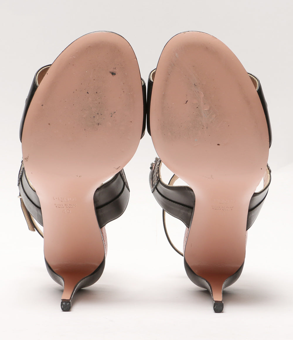 FENDI パイソン柄 スタッズ サンダル レディース SIZE 40 フェンディ