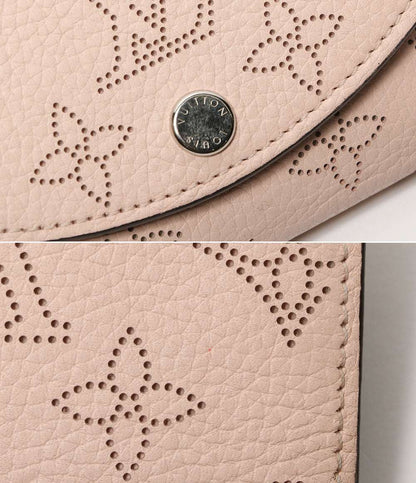 LOUIS VUITTON 三つ折り財布 マヒナ ポルトフォイユイリス XS ピンク レディース ルイ・ヴィトン