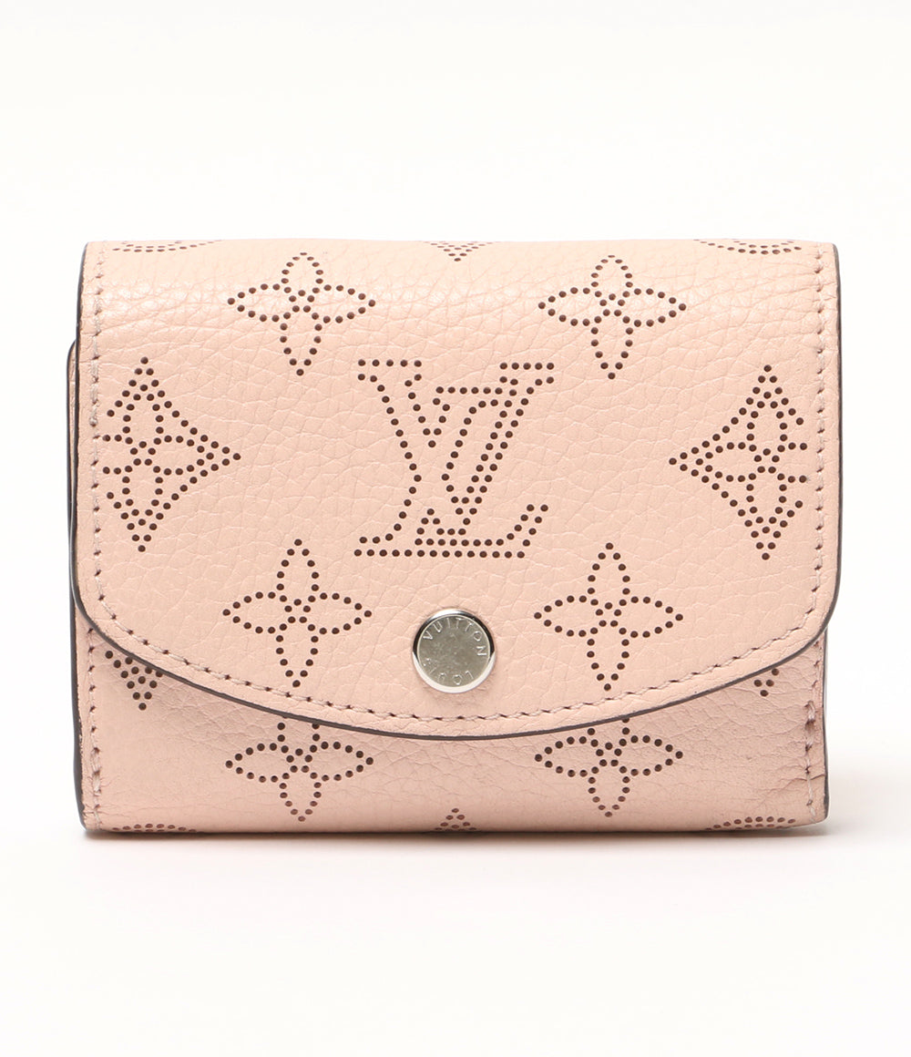 LOUIS VUITTON 三つ折り財布 マヒナ ポルトフォイユイリス XS ピンク レディース ルイ・ヴィトン