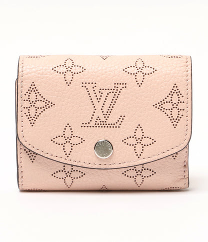LOUIS VUITTON 三つ折り財布 マヒナ ポルトフォイユイリス XS ピンク レディース ルイ・ヴィトン