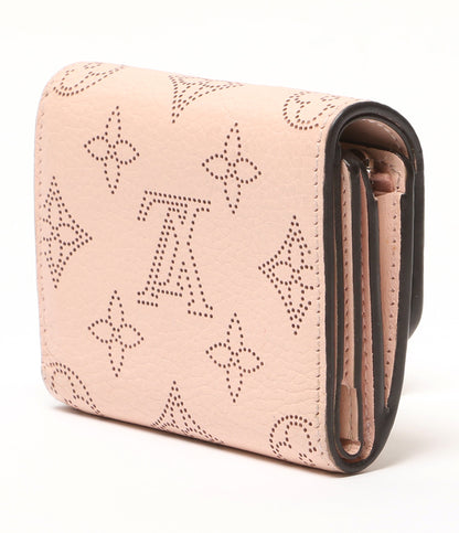 LOUIS VUITTON 三つ折り財布 マヒナ ポルトフォイユイリス XS ピンク レディース ルイ・ヴィトン