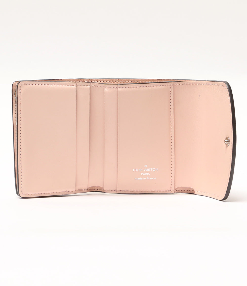 LOUIS VUITTON 三つ折り財布 マヒナ ポルトフォイユイリス XS ピンク レディース ルイ・ヴィトン