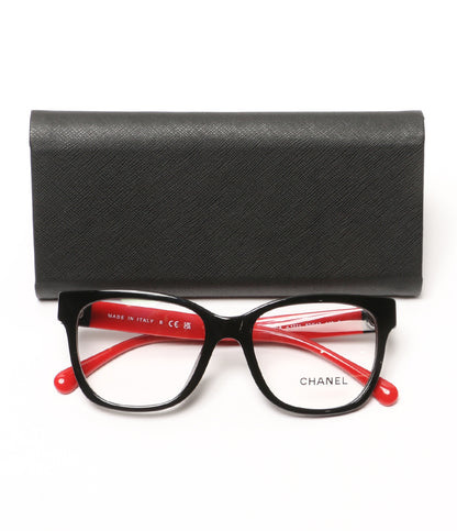 美品 CHANEL メガネ スクエア シェイプ オプティカル メンズ シャネル