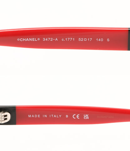 美品 CHANEL メガネ スクエア シェイプ オプティカル メンズ シャネル