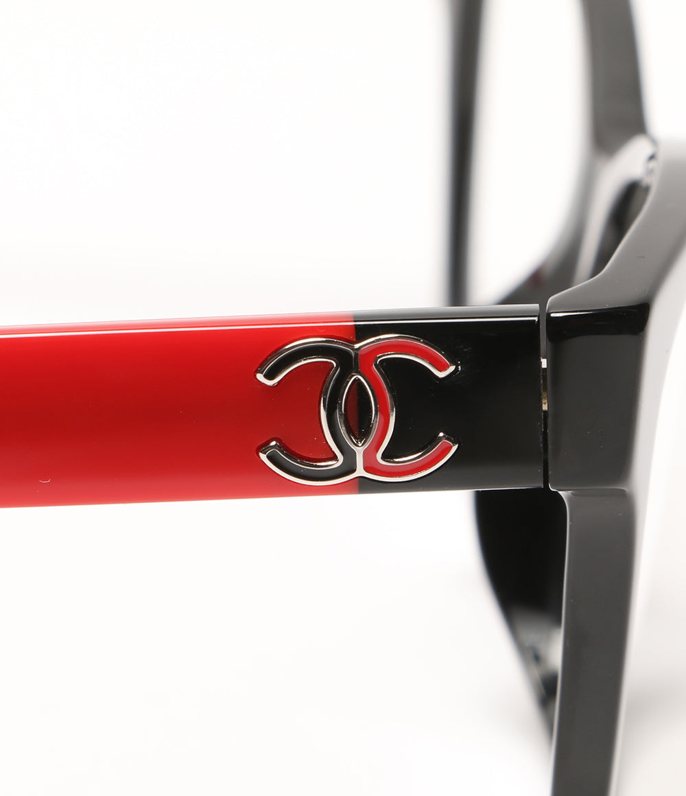 美品 CHANEL メガネ スクエア シェイプ オプティカル メンズ シャネル