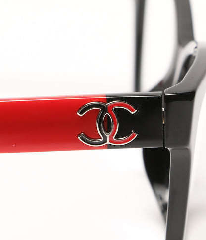 美品 CHANEL メガネ スクエア シェイプ オプティカル メンズ シャネル