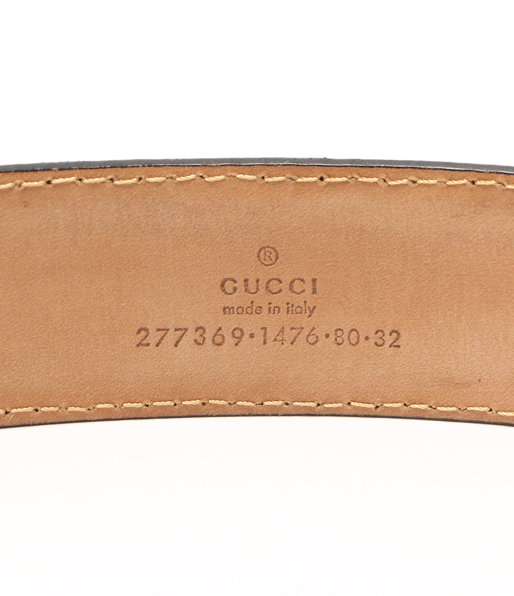 GUCCI バックルレザーベルト メンズ グッチ