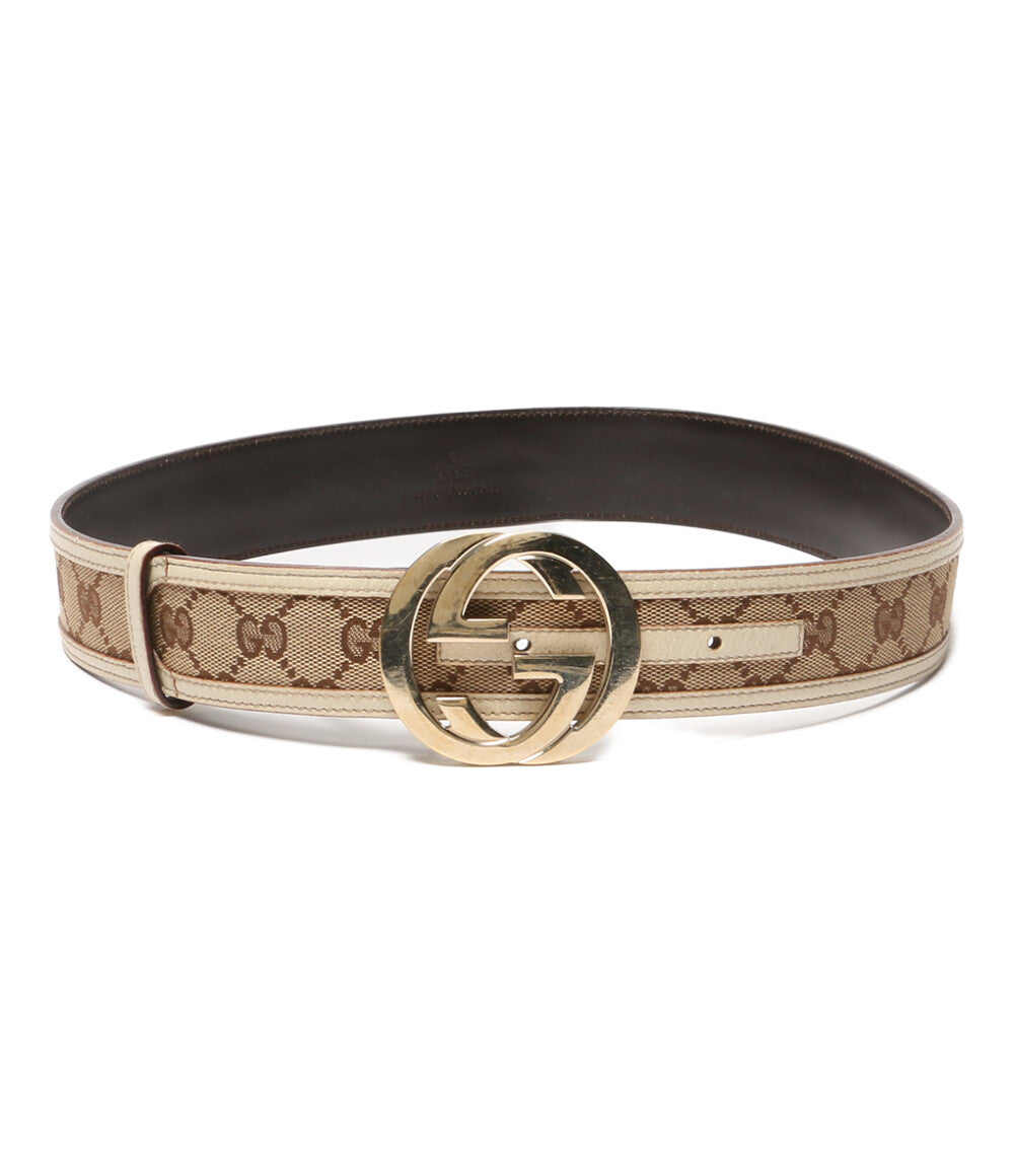 GUCCI GG柄レザーベルト メンズ グッチ