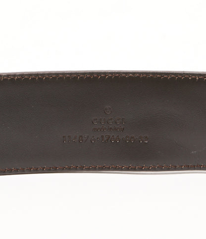 GUCCI GG柄レザーベルト メンズ グッチ