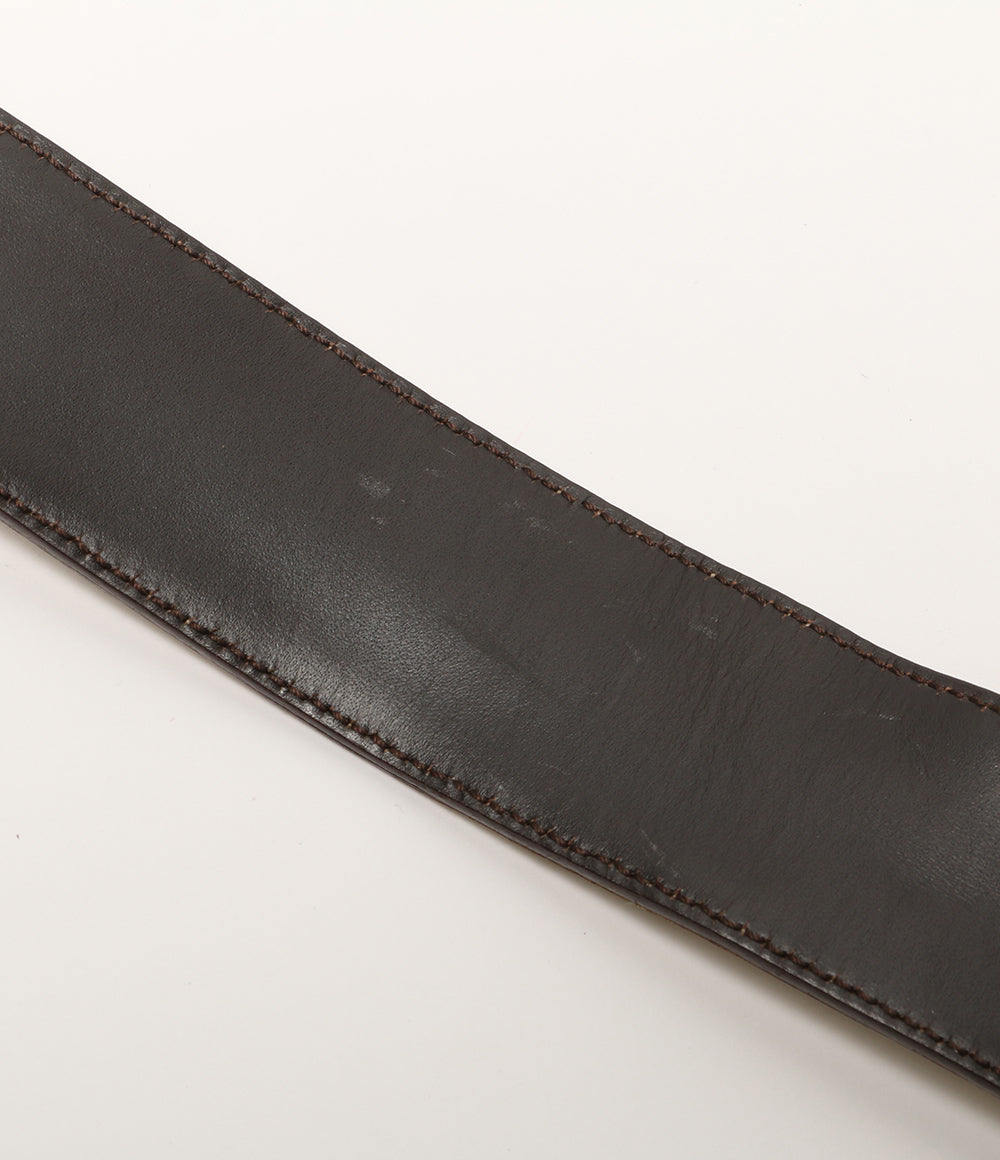 GUCCI GG柄レザーベルト メンズ グッチ