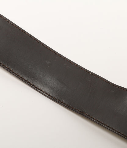 GUCCI GG柄レザーベルト メンズ グッチ