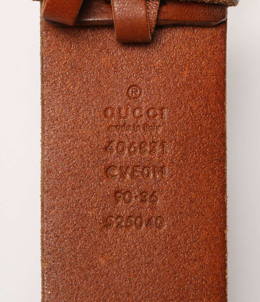 GUCCI GGバックルレザーベルト レディース グッチ