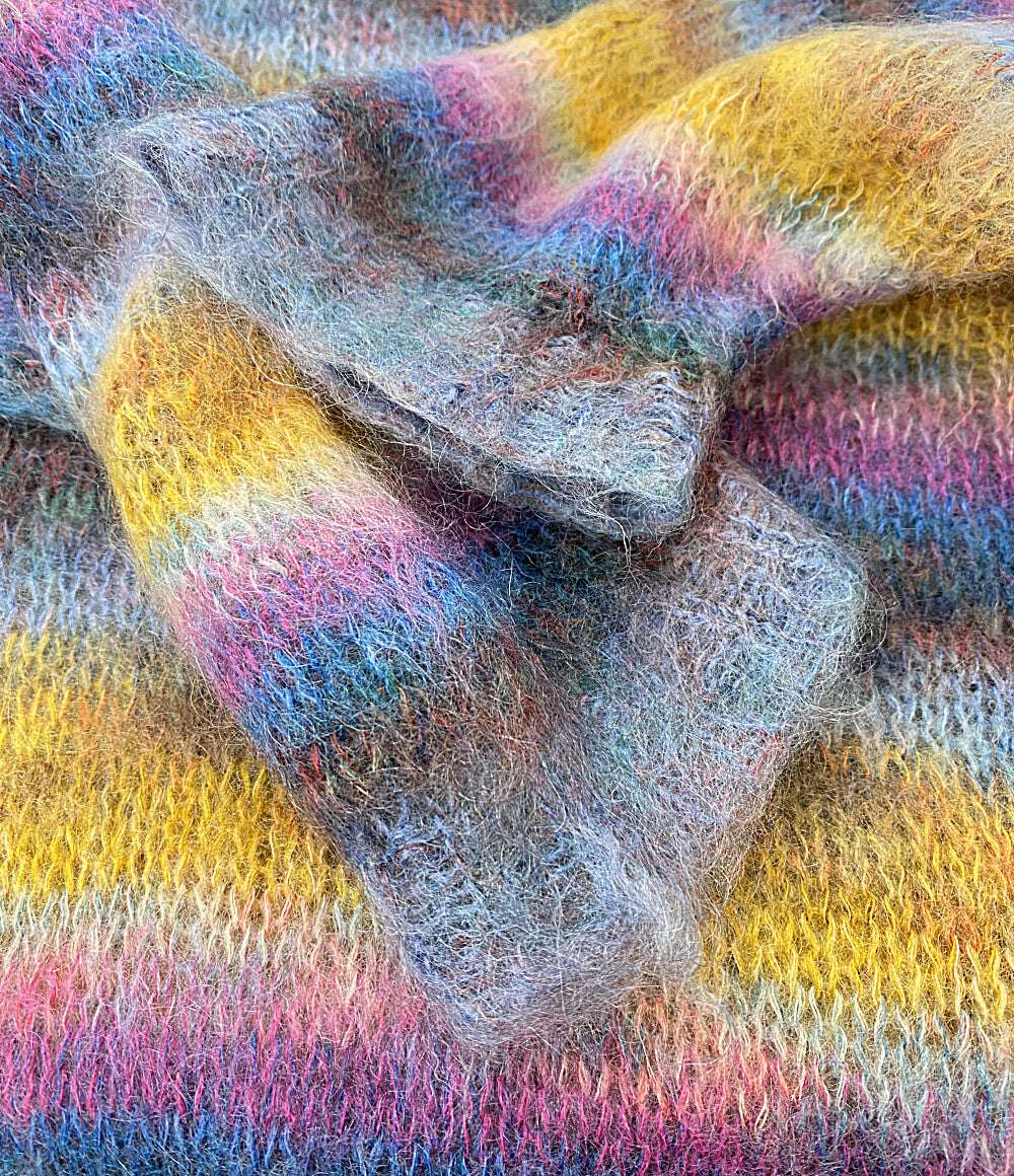 美品 Chloe モヘアグラデーションニット 17AW 17HMP36-17H535 レディース SIZE XS クロエ