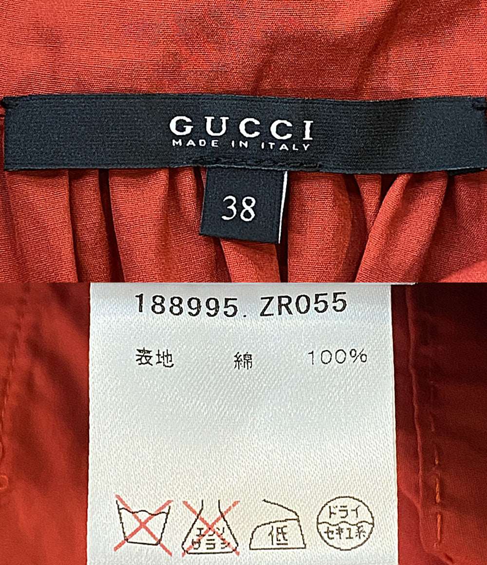 GUCCI ワイドスリーブギャザーブラウス 188995.ZR055 レディース SIZE 38 グッチ