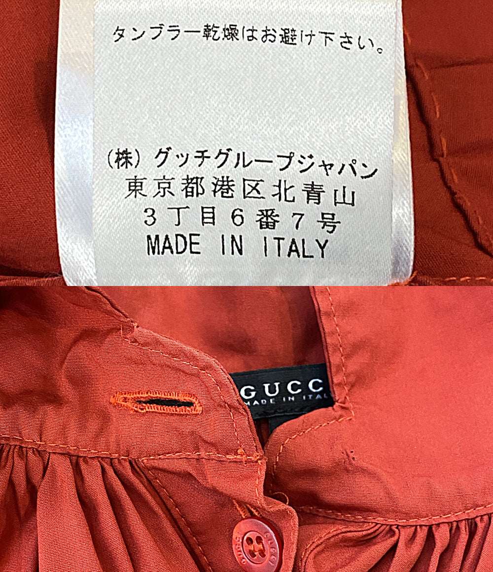 GUCCI ワイドスリーブギャザーブラウス 188995.ZR055 レディース SIZE 38 グッチ