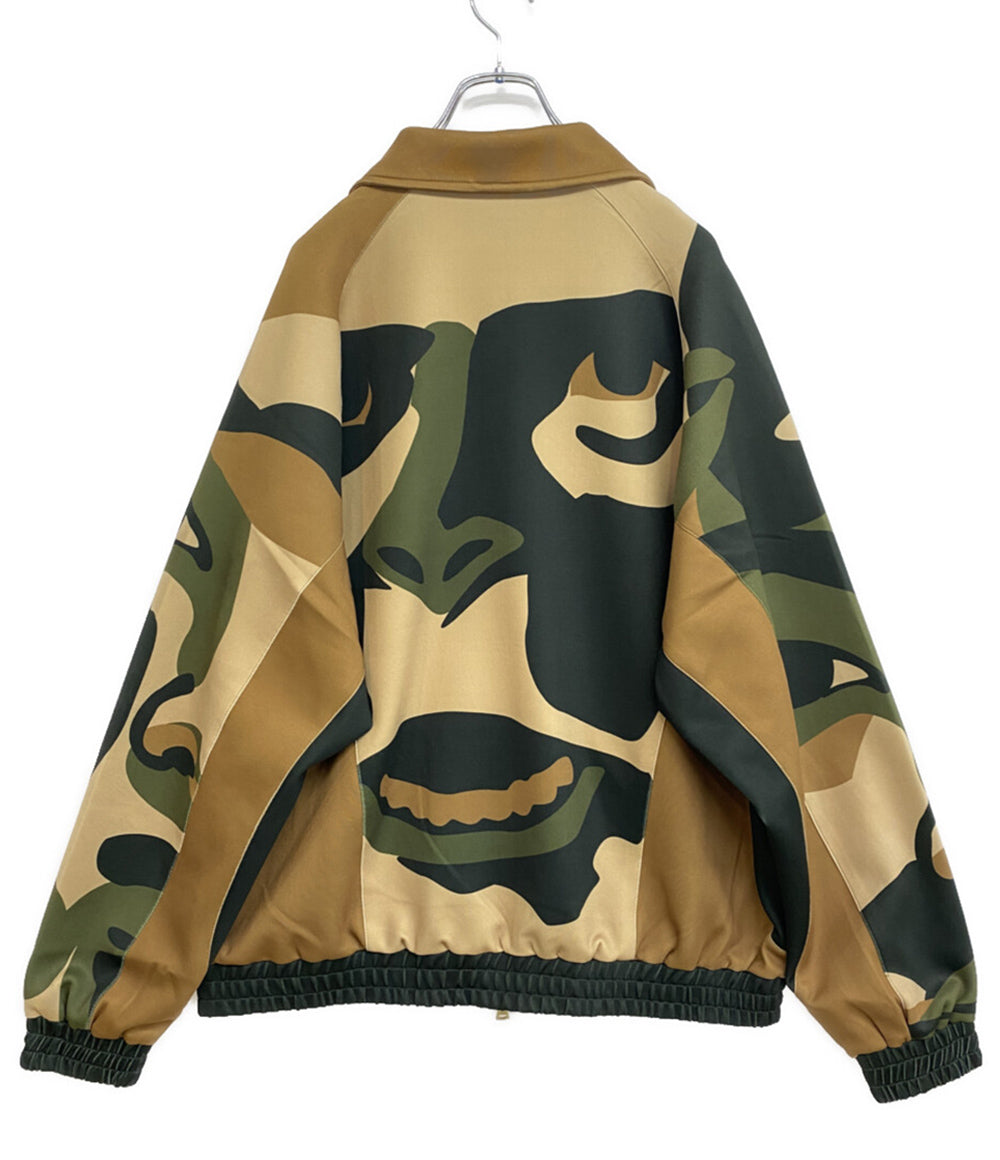 A BATHING APE ナイロンジャケット カモフラージュ柄 ブラック 猿顔