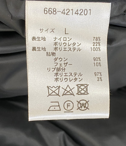 nano universe ダウンジャケット 西川ダウン スポーティーフードダウン メンズ SIZE L ナノユニバース